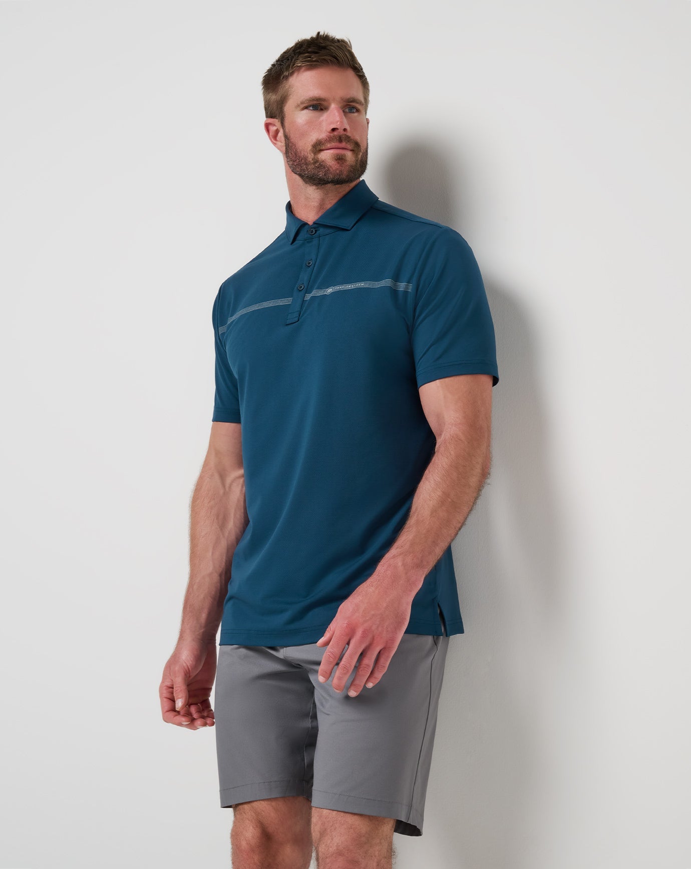 Heater Pro Chest Stripe Polo - Travis Mathew
