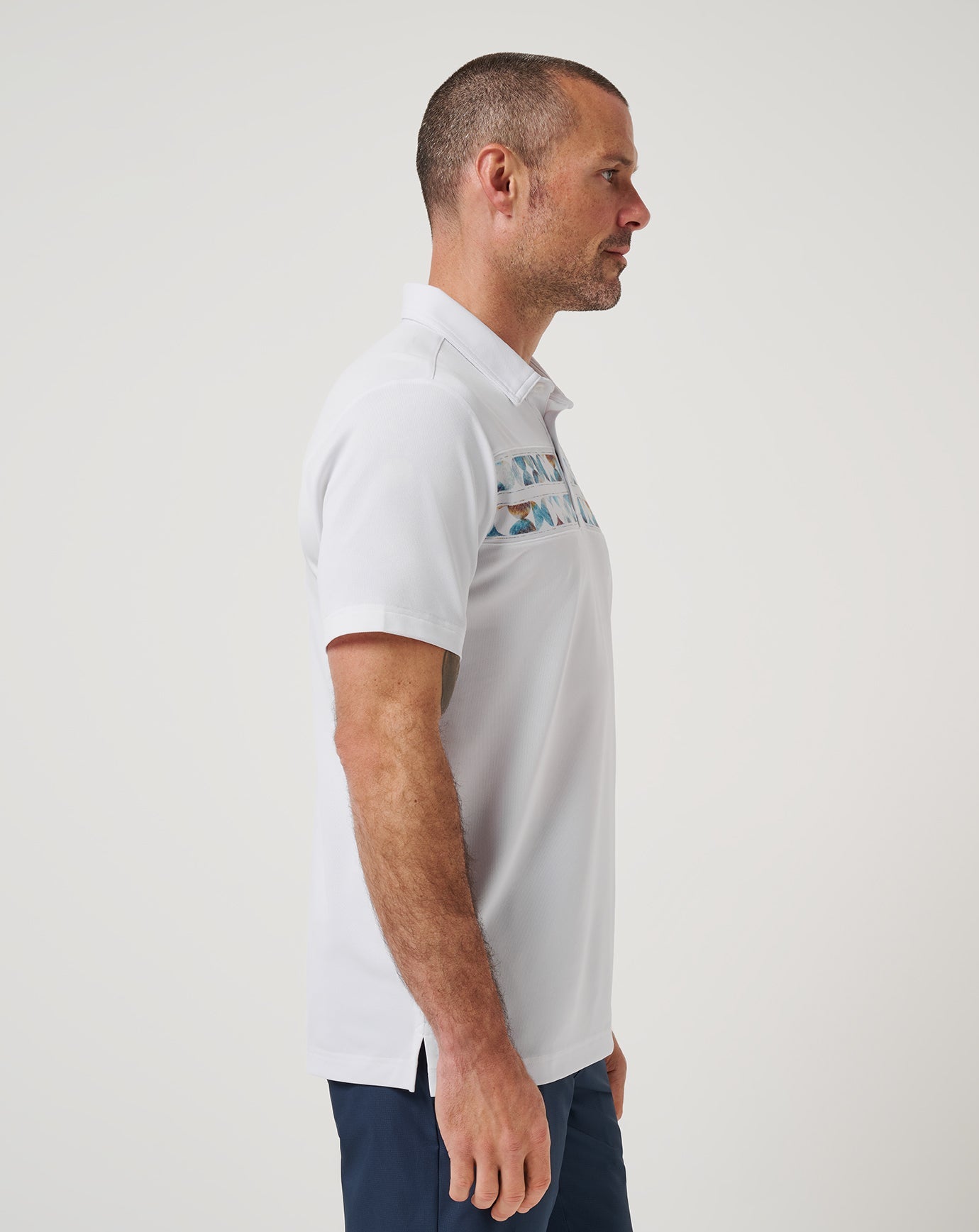 Good Good Chest Stripe Polo - Travis Mathew