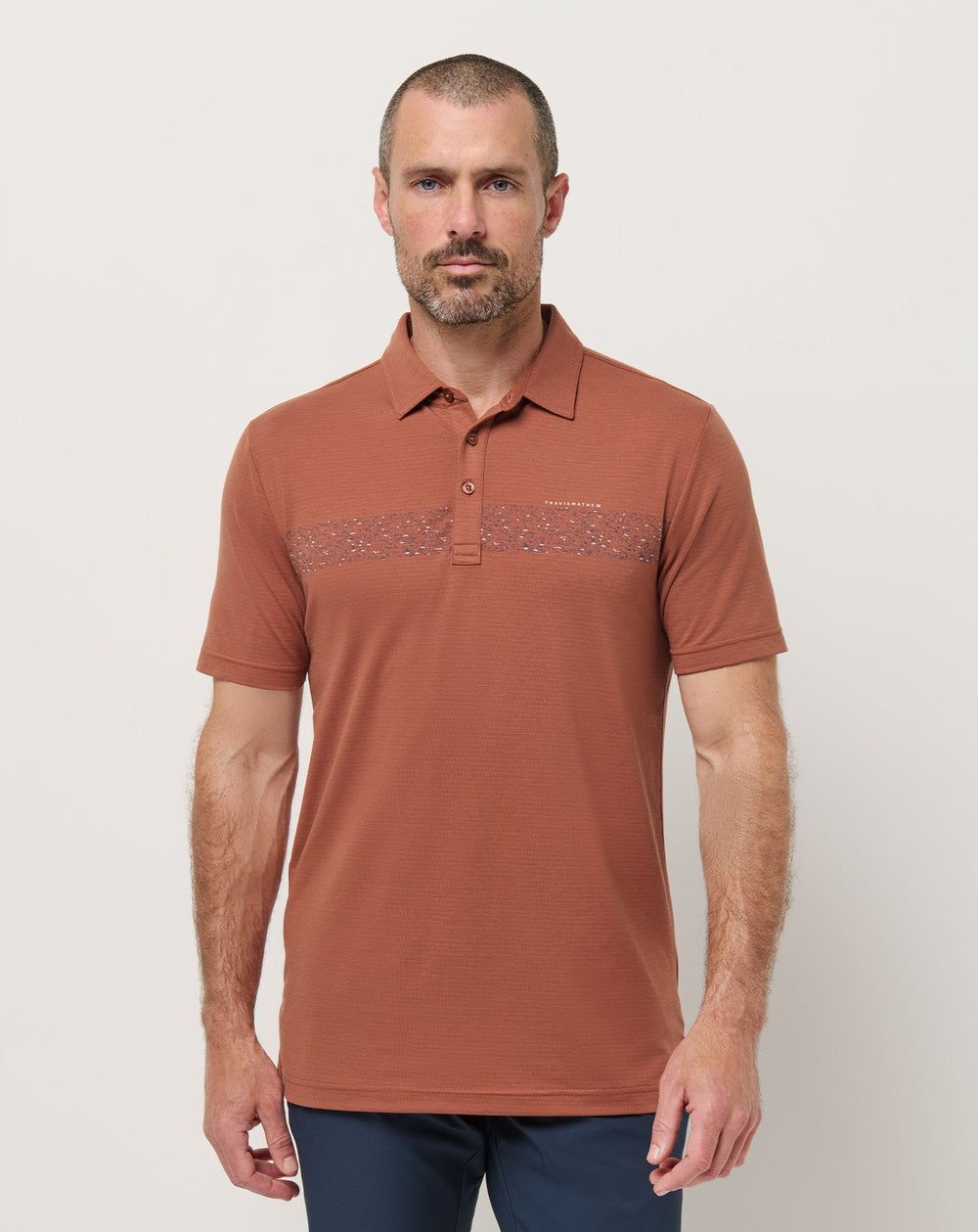 The Heater Chest Stripe Polo - Travis Mathew