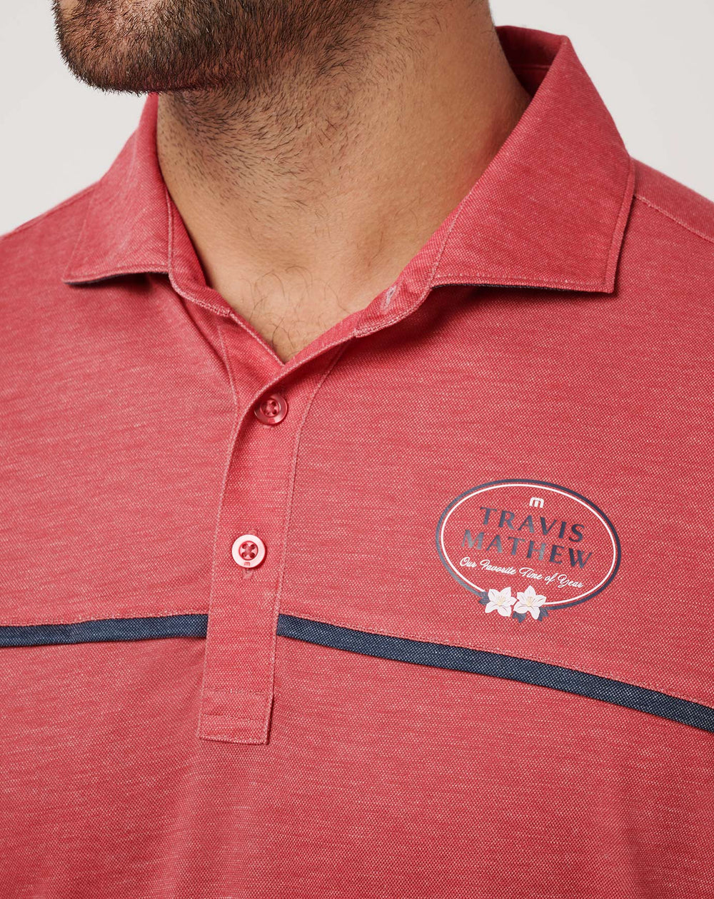 Featherweight Our Favorite Time Of Year Polo - Travis Mathew