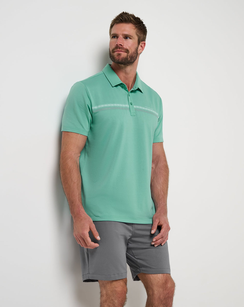 Featherweight Chest Stripe Polo - Travis Mathew