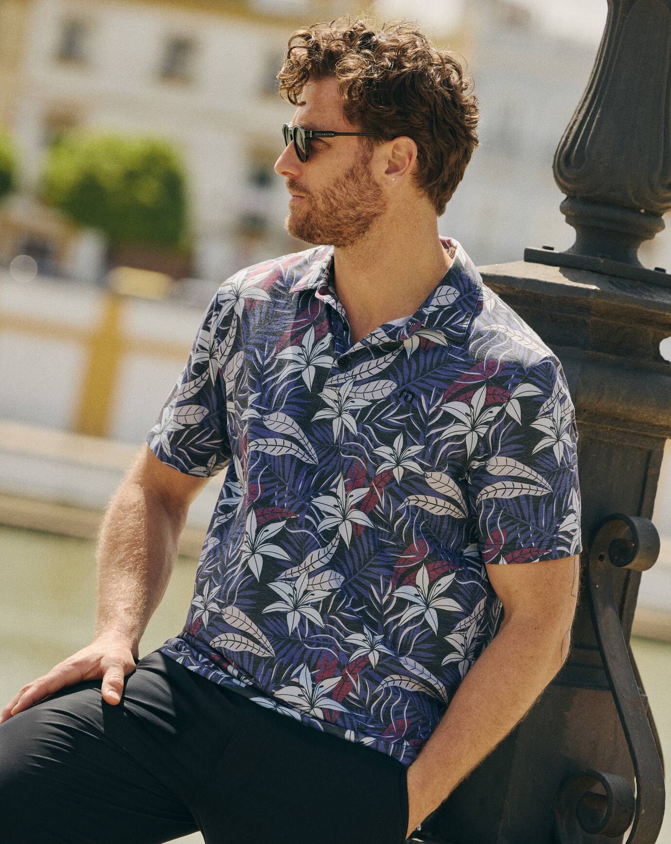 Featherweight Open Bay Polo - Travis Mathew