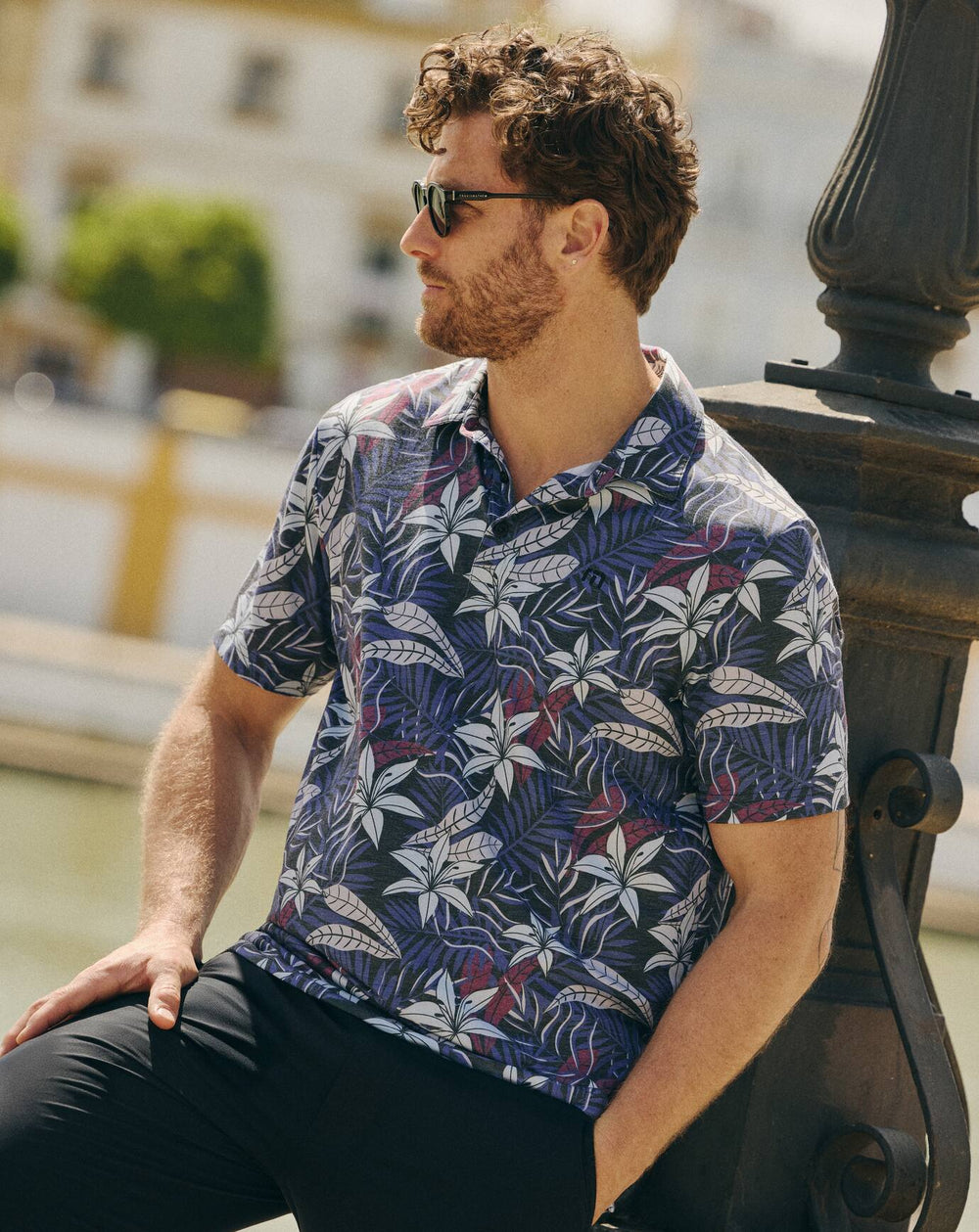 Featherweight Open Bay Polo - Travis Mathew