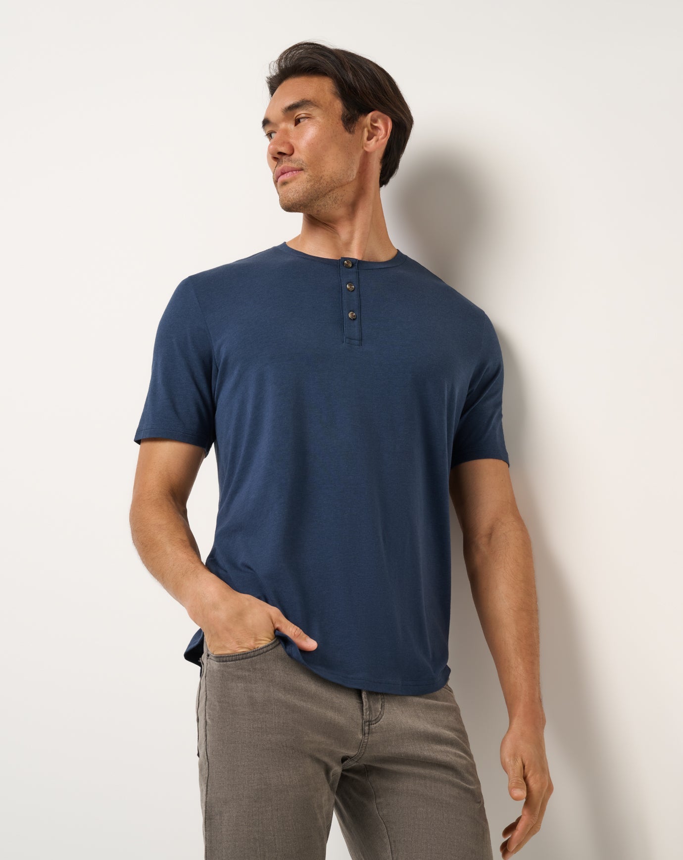 Cloud Henley Tee - Travis Mathew