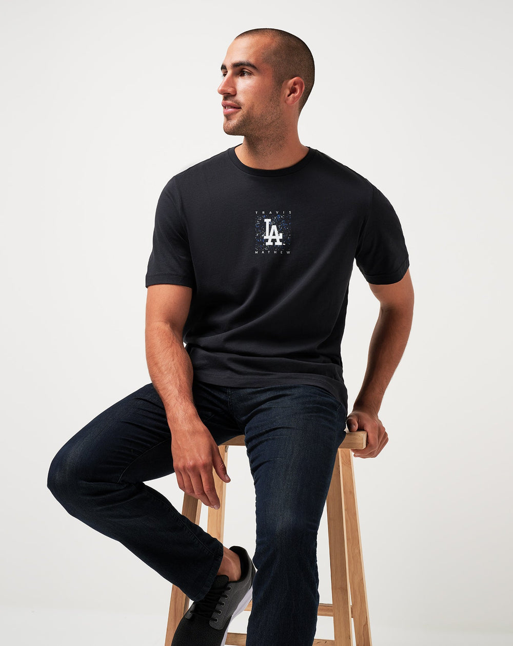 Los Angeles Dodgers In The Dugout Tee - Travis Mathew