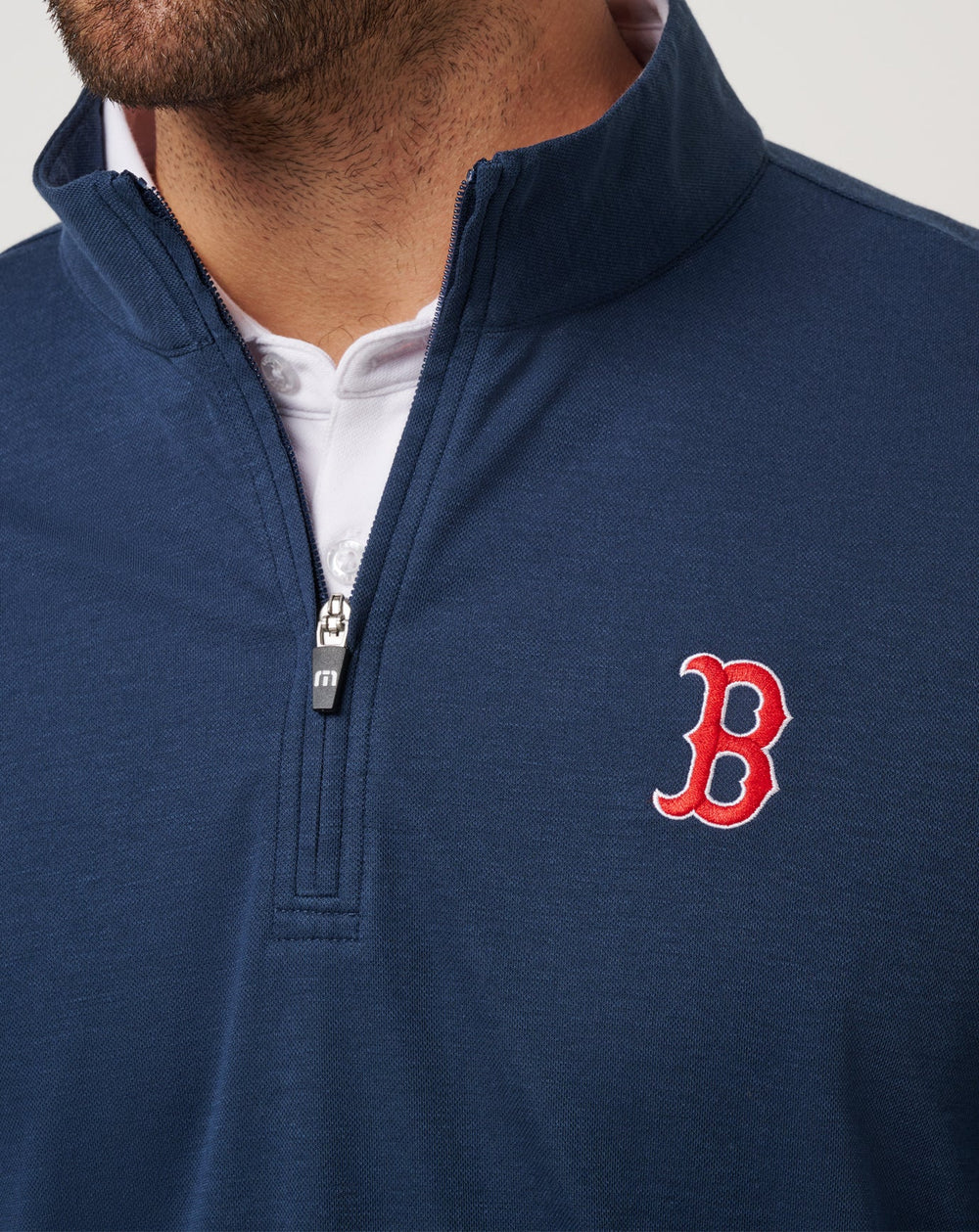 Boston Red Sox Time To Tailgate Quarter Zip - Travis Mathew