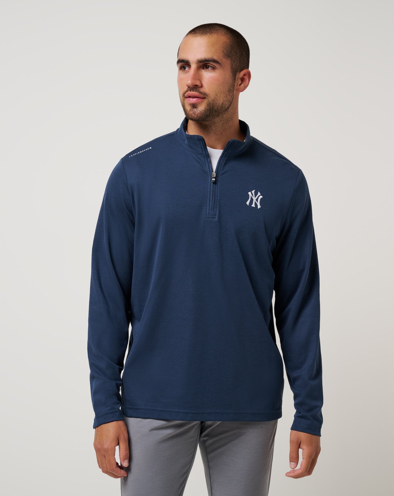 New York Yankees Time To Tailgate Quarter Zip - Travis Mathew