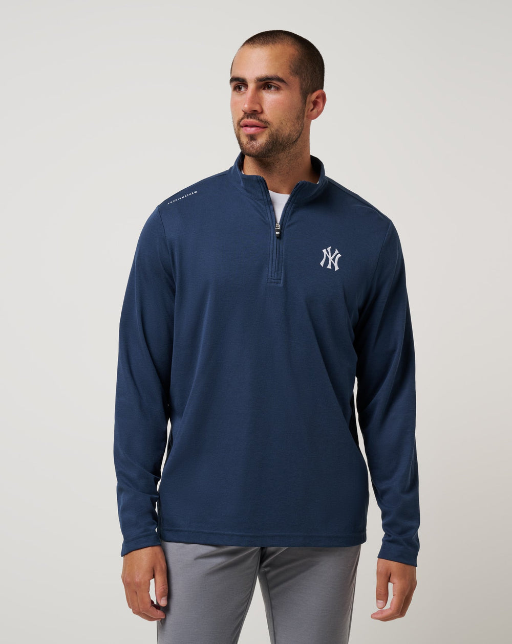 New York Yankees Time To Tailgate Quarter Zip - Travis Mathew