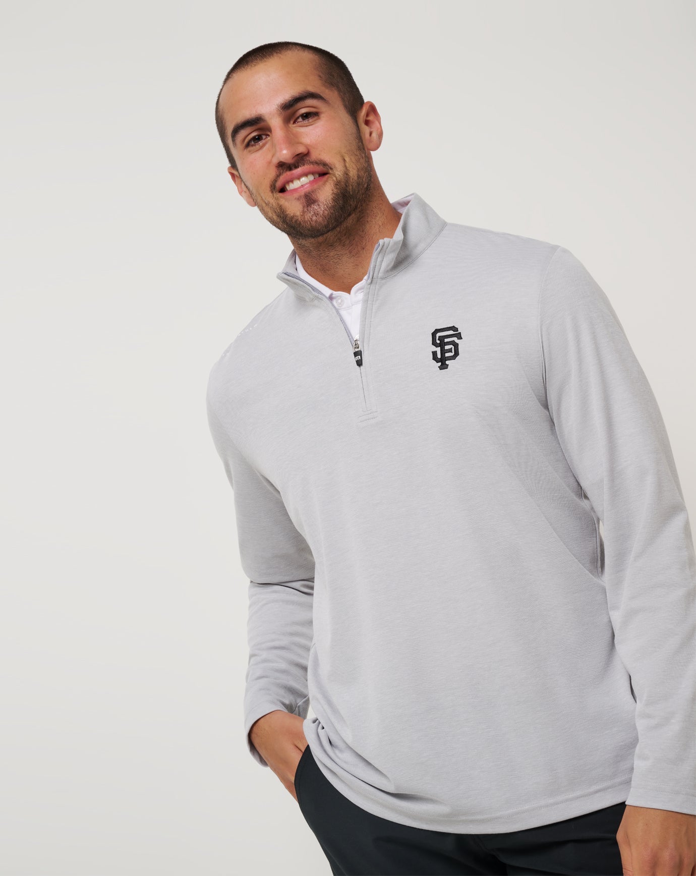 San Francisco Giants Time To Tailgate Quarter Zip - Travis Mathew
