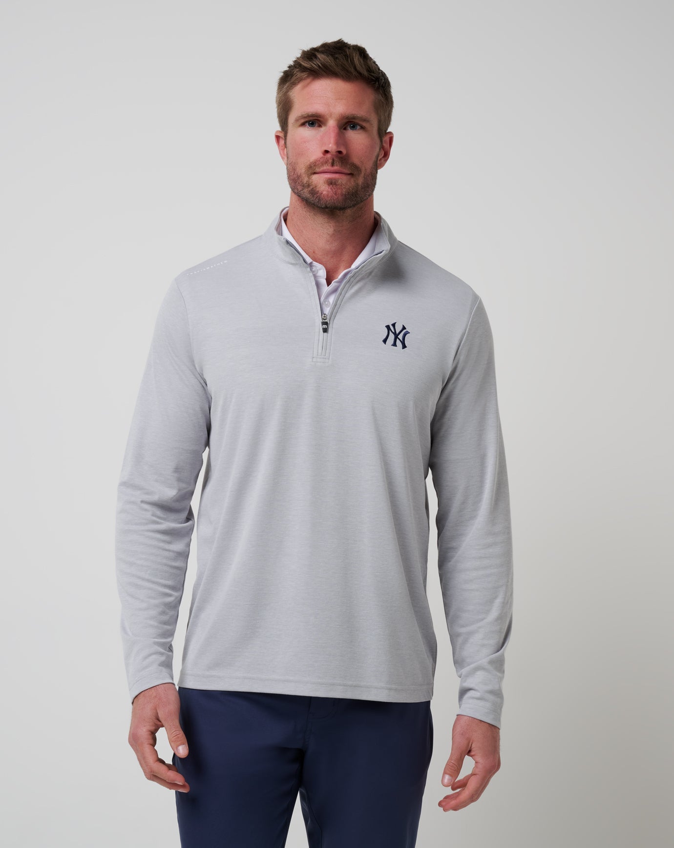 New York Yankees Time To Tailgate Quarter Zip - Travis Mathew
