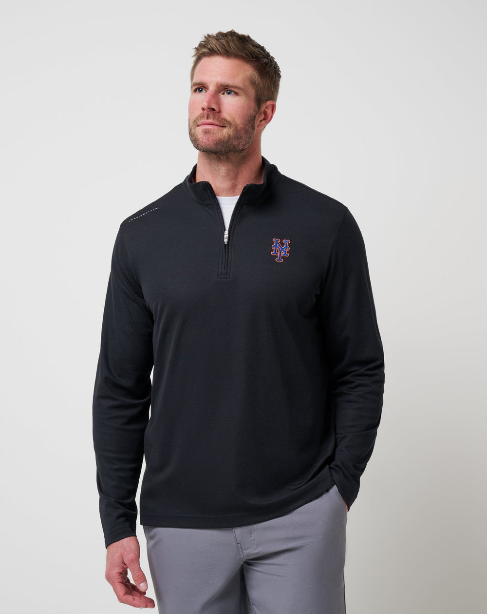 New York Mets Time To Tailgate Quarter Zip - Travis Mathew