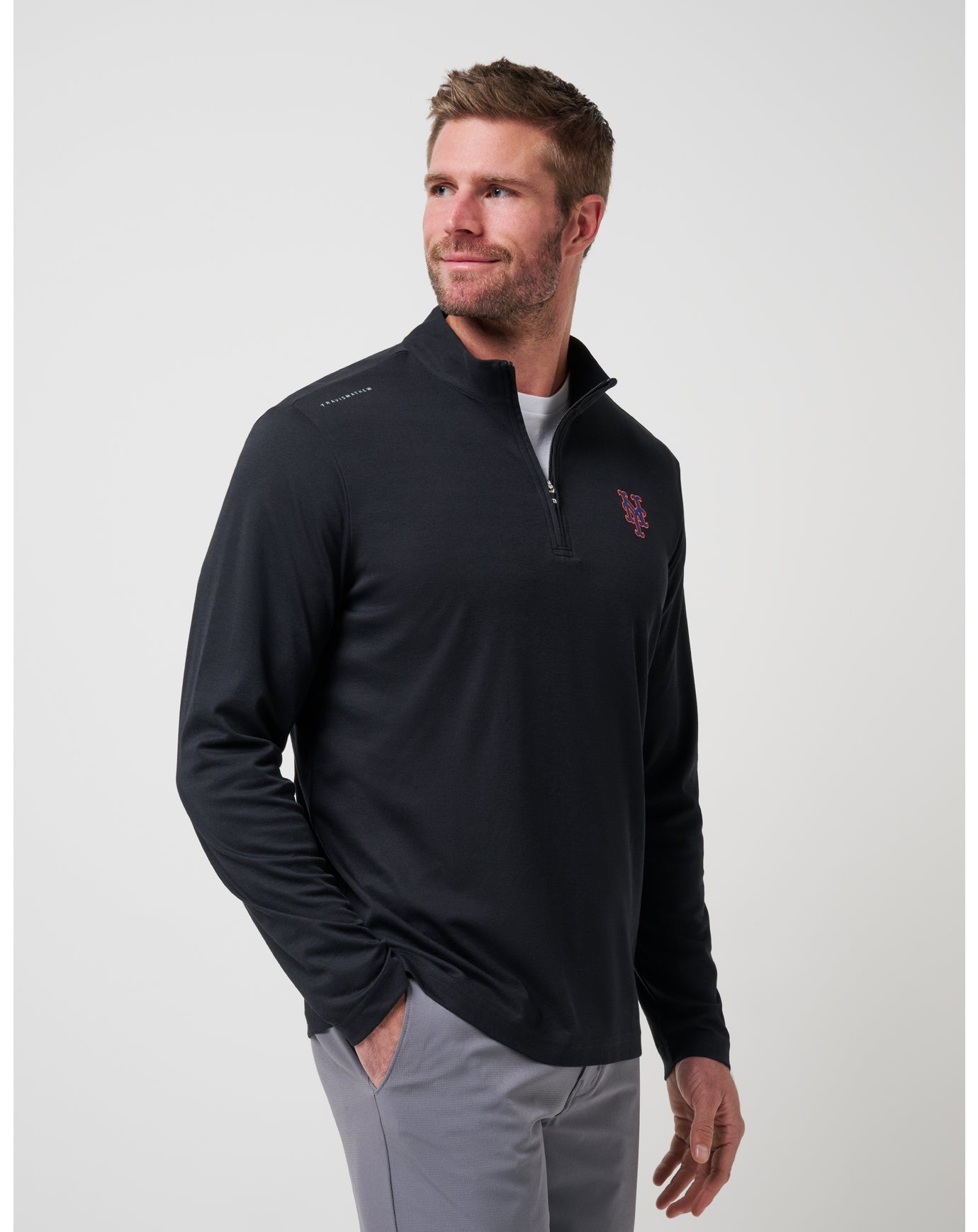 New York Mets Time To Tailgate Quarter Zip - Travis Mathew