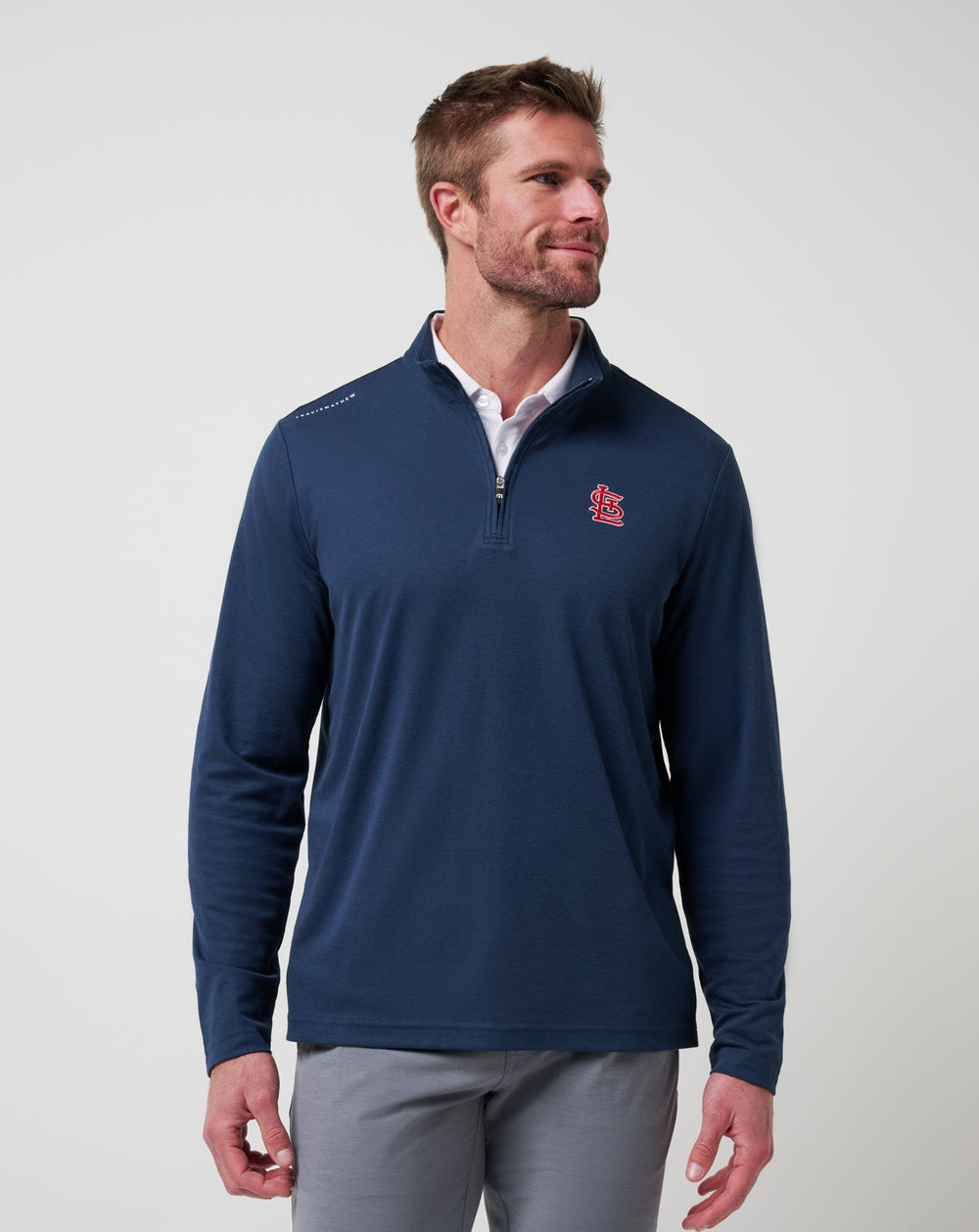 St Louis Cardinals Time To Tailgate Quarter Zip - Travis Mathew