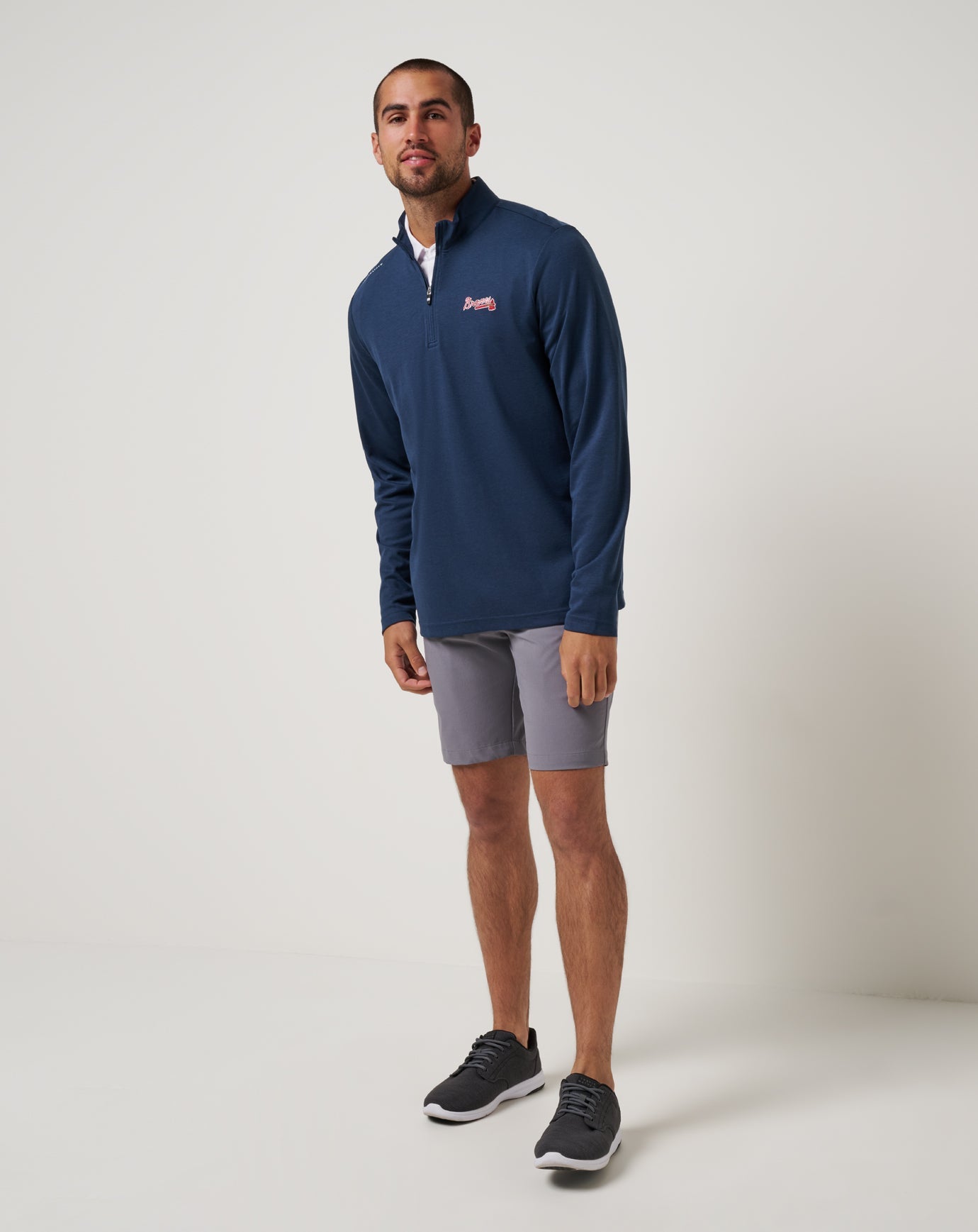 Atlanta Braves Time To Tailgate Quarter Zip - Travis Mathew
