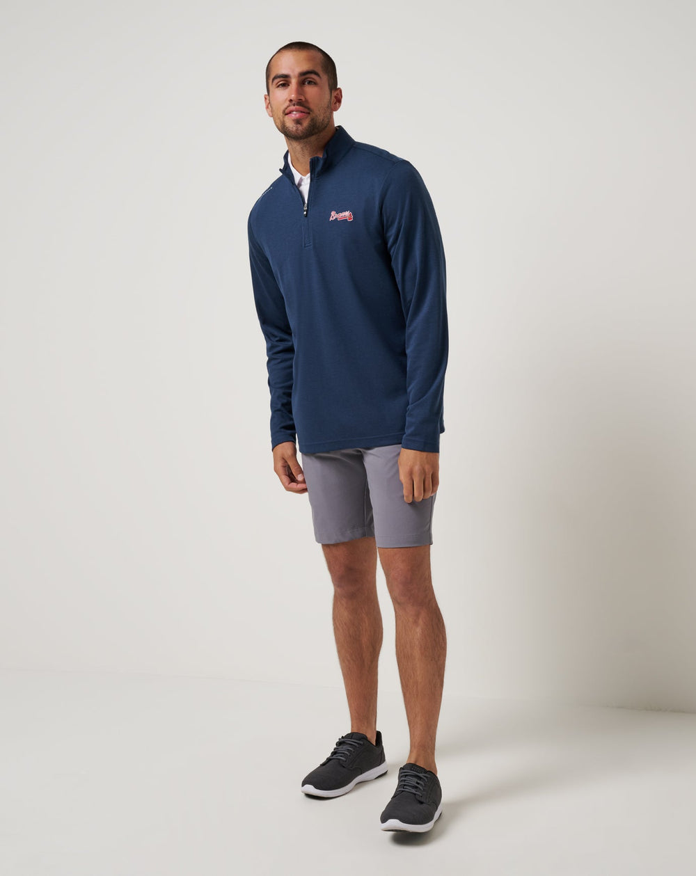 Atlanta Braves Time To Tailgate Quarter Zip - Travis Mathew