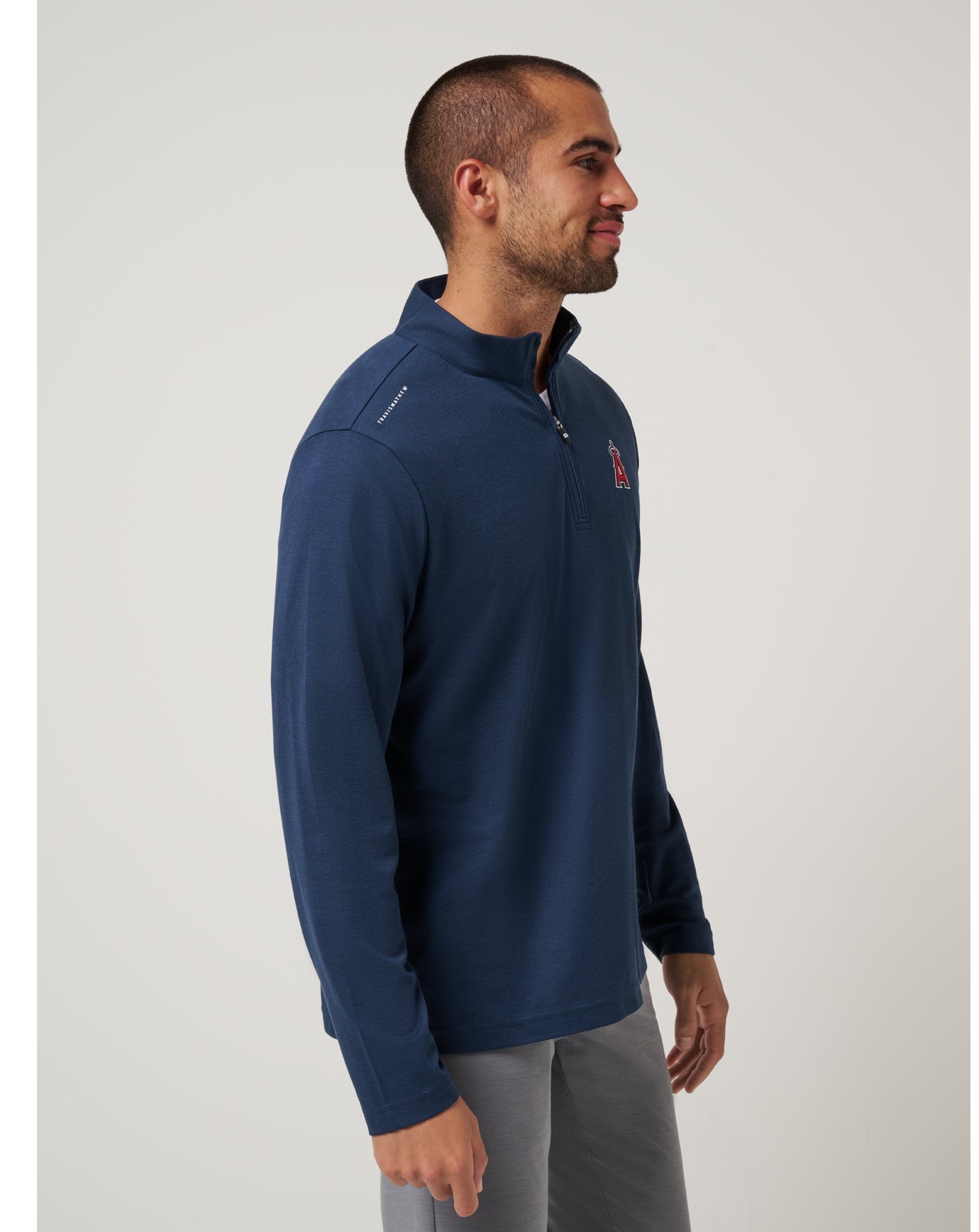 Los Angeles Angels Time To Tailgate Quarter Zip - Travis Mathew