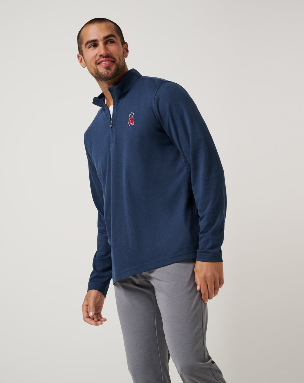 Los Angeles Angels Time To Tailgate Quarter Zip - Travis Mathew