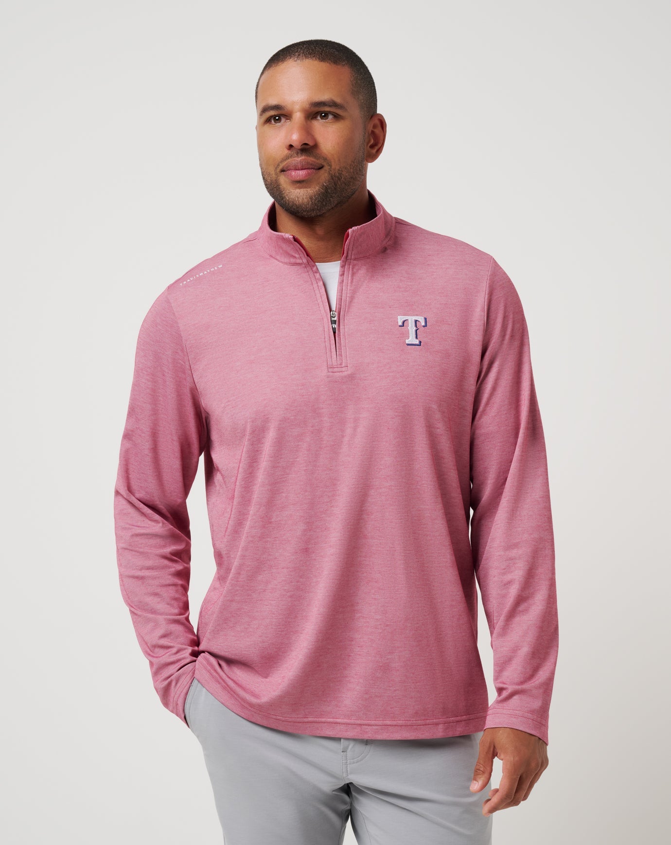 Texas Rangers Time To Tailgate Quarter Zip - Travis Mathew