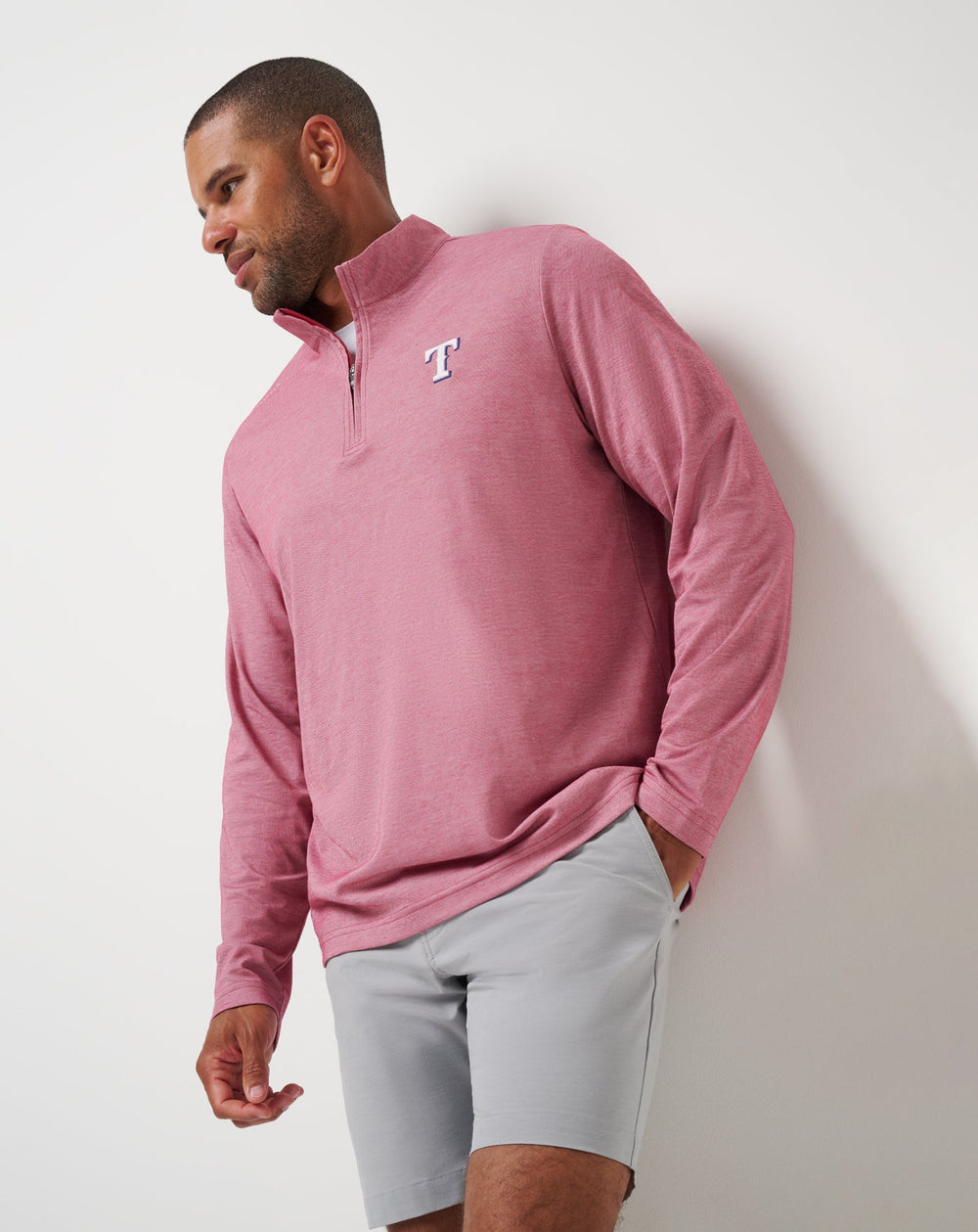 Texas Rangers Time To Tailgate Quarter Zip - Travis Mathew