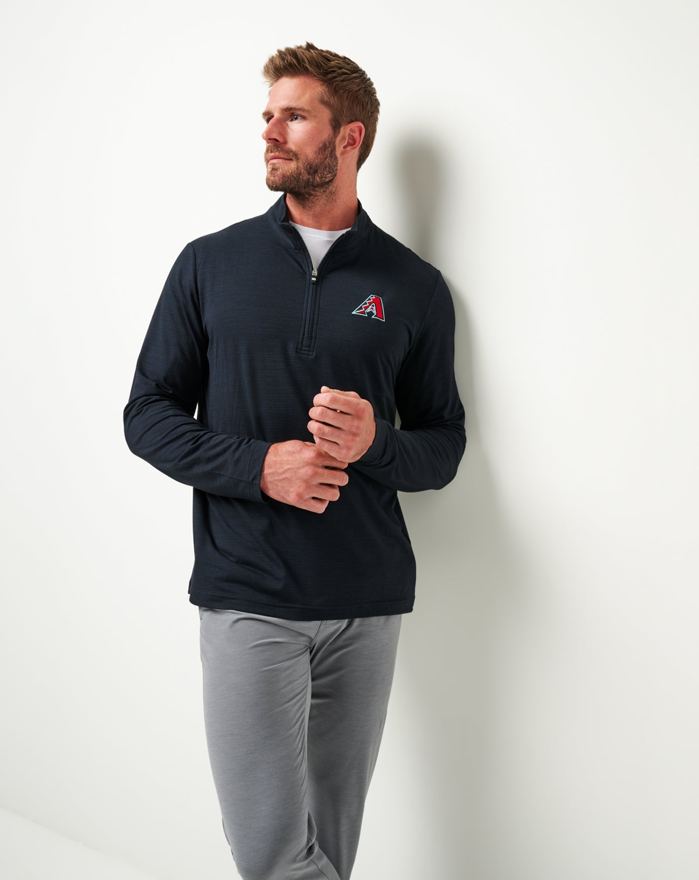 Arizona Diamondbacks The Heater Quarter Zip - Travis Mathew
