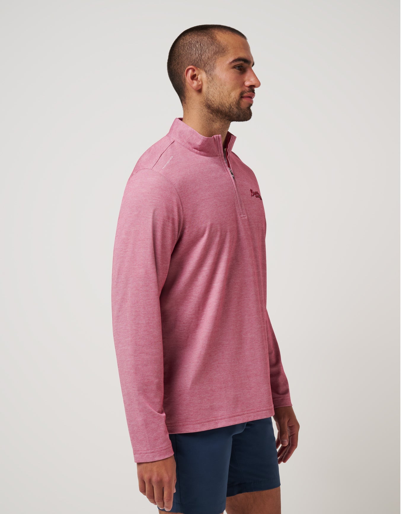 Atlanta Braves Time To Tailgate Quarter Zip - Travis Mathew