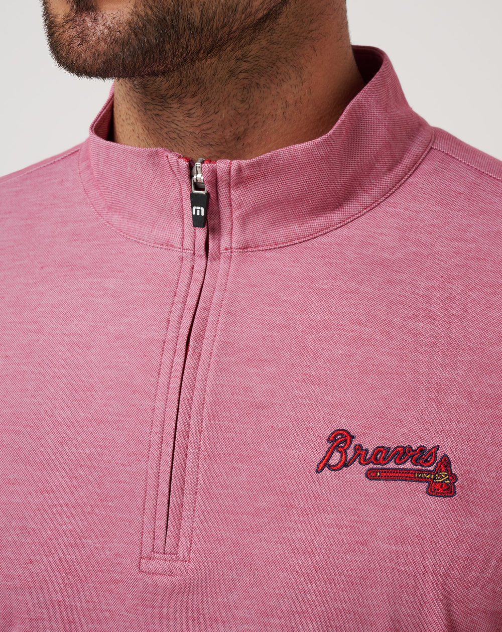Atlanta Braves Time To Tailgate Quarter Zip - Travis Mathew