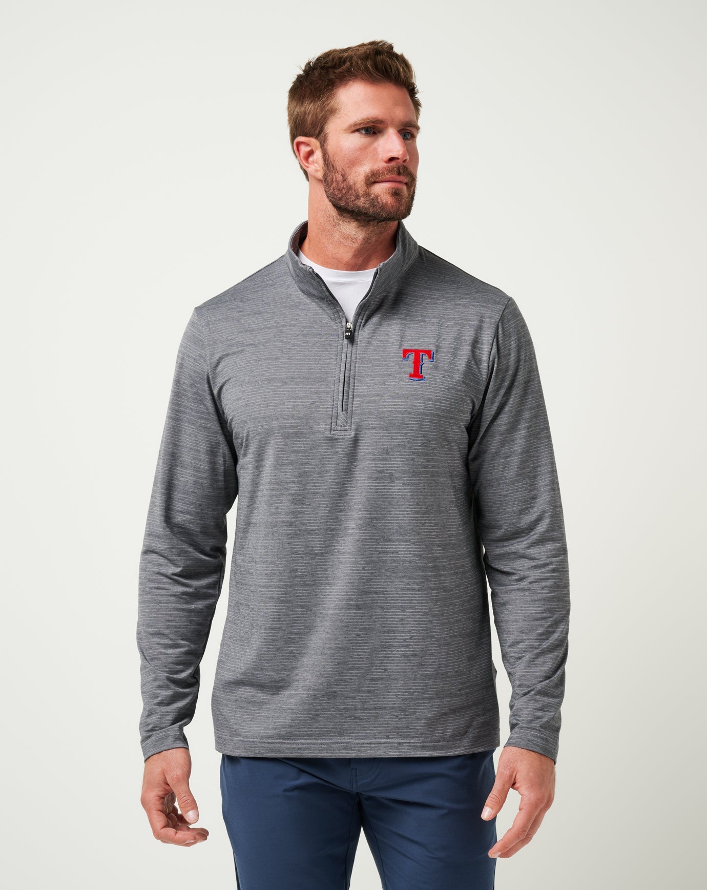 Texas Rangers The Heater Quarter Zip - Travis Mathew