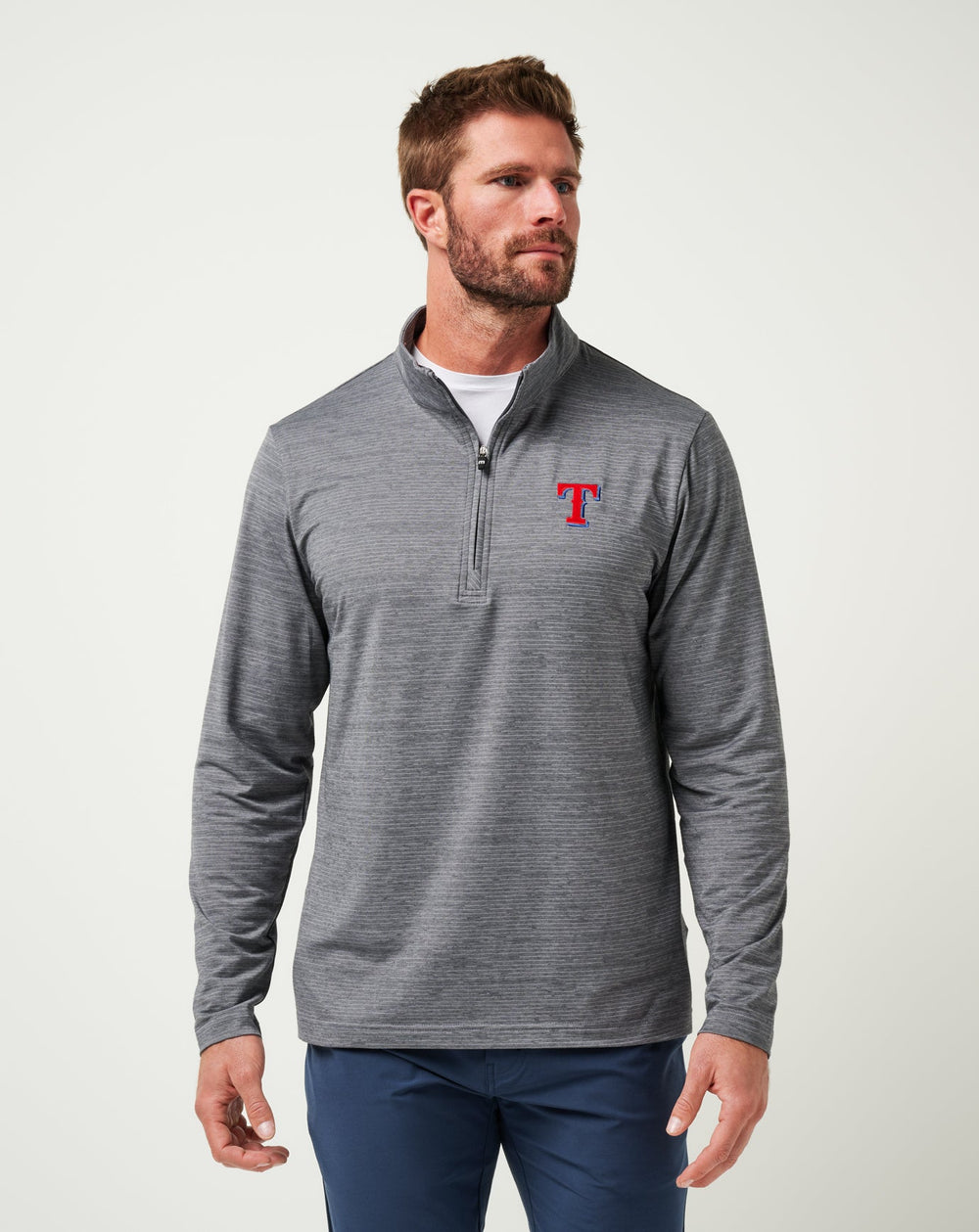 Texas Rangers The Heater Quarter Zip - Travis Mathew