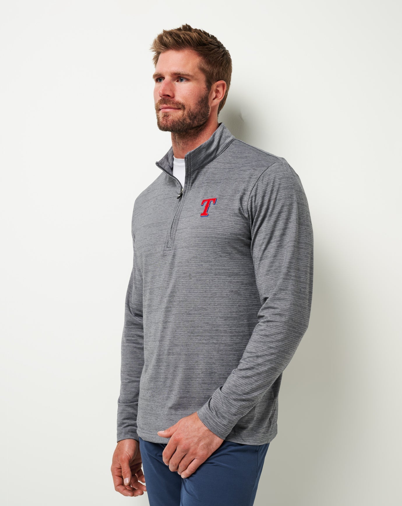Texas Rangers The Heater Quarter Zip - Travis Mathew