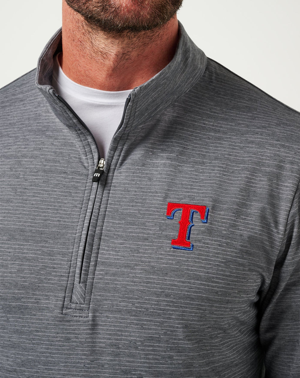 Texas Rangers The Heater Quarter Zip - Travis Mathew