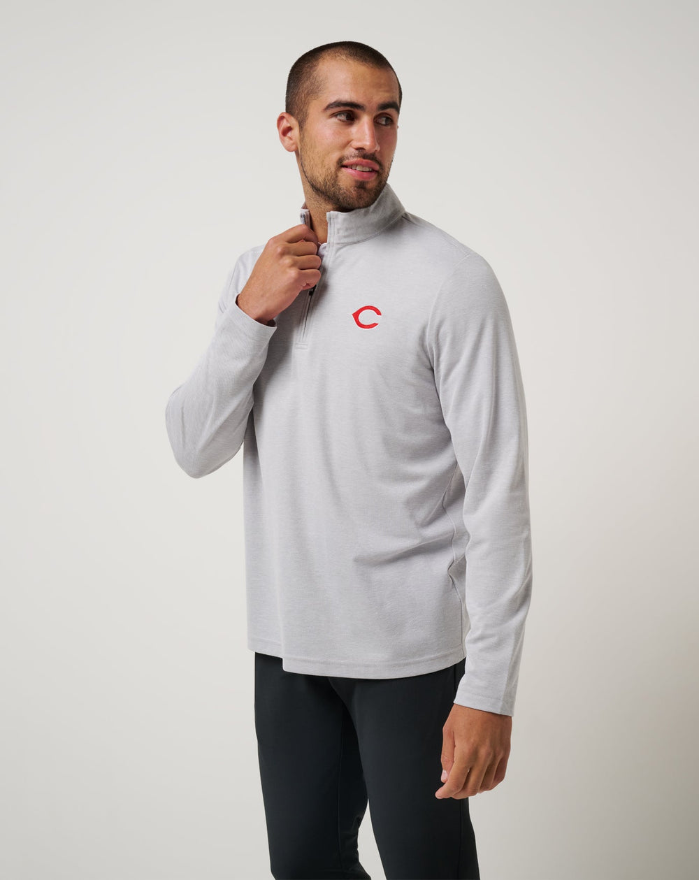 Cincinatti Reds Time To Tailgate Quarter Zip - Travis Mathew
