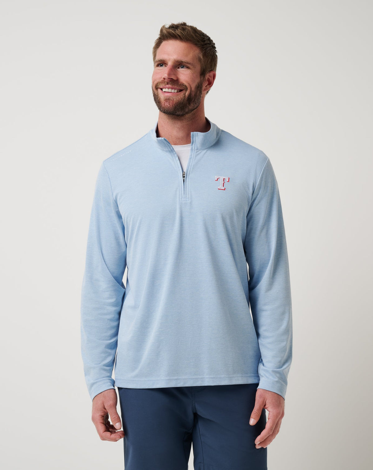 Texas Rangers Time To Tailgate Quarter Zip - Travis Mathew