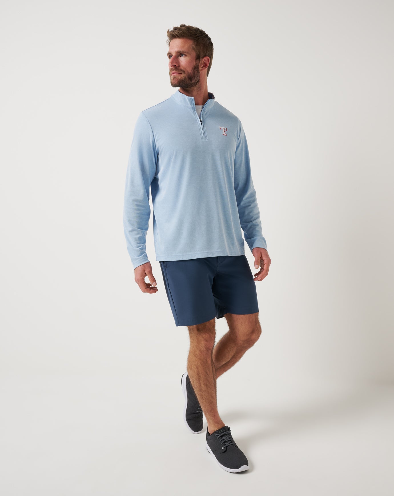 Texas Rangers Time To Tailgate Quarter Zip - Travis Mathew