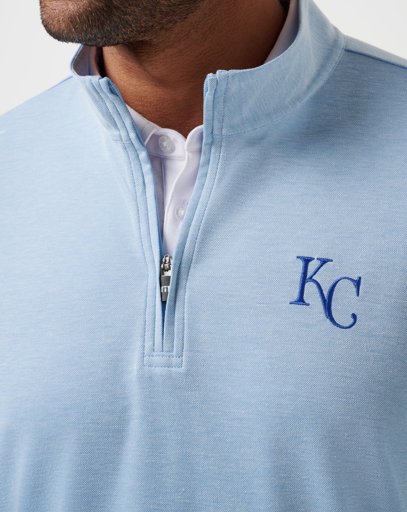 Kansas City Roayals Time To Tailgate Quarter Zip - Travis Mathew
