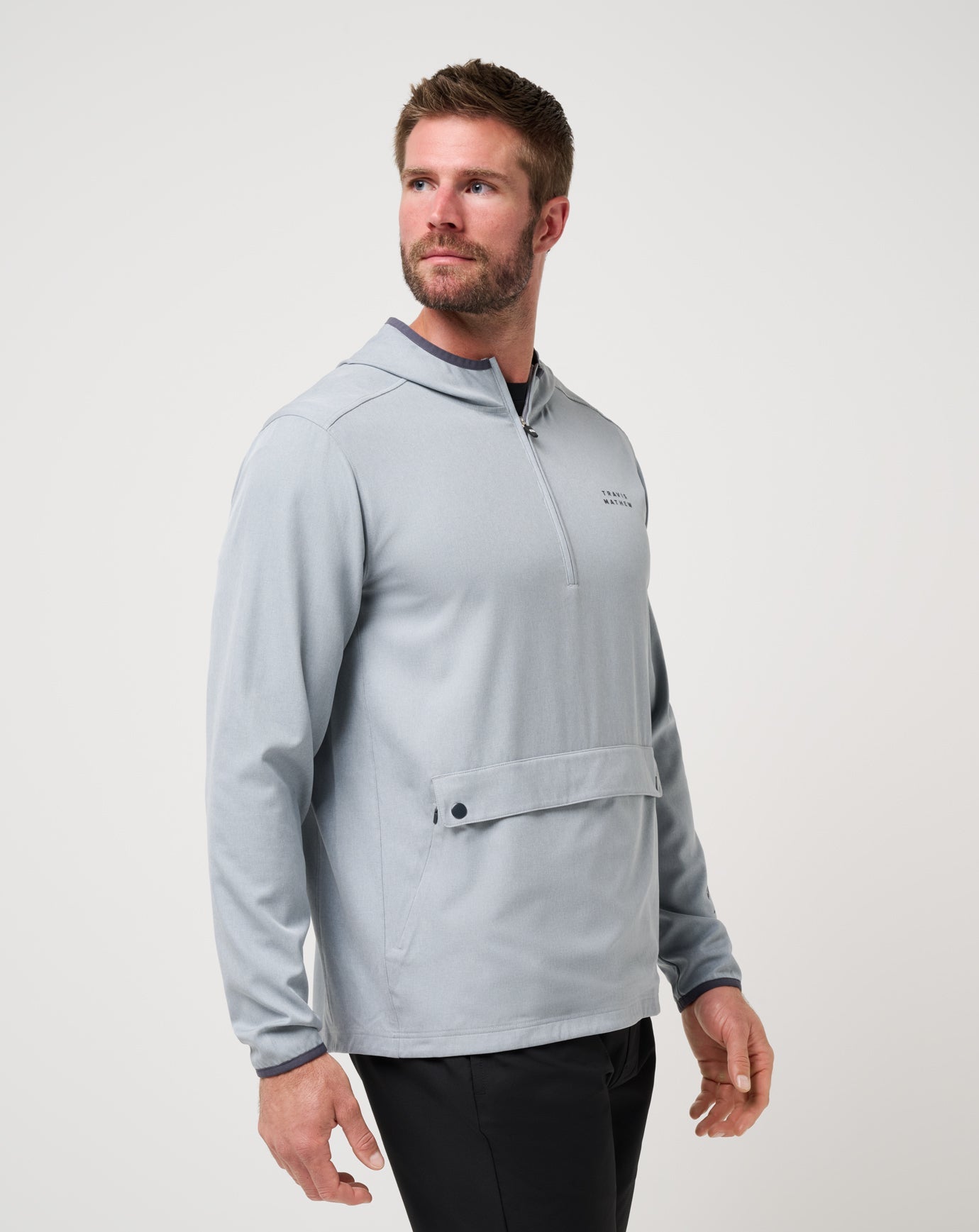 Out Of Pocket Hooded Quarter Zip - Travis Mathew