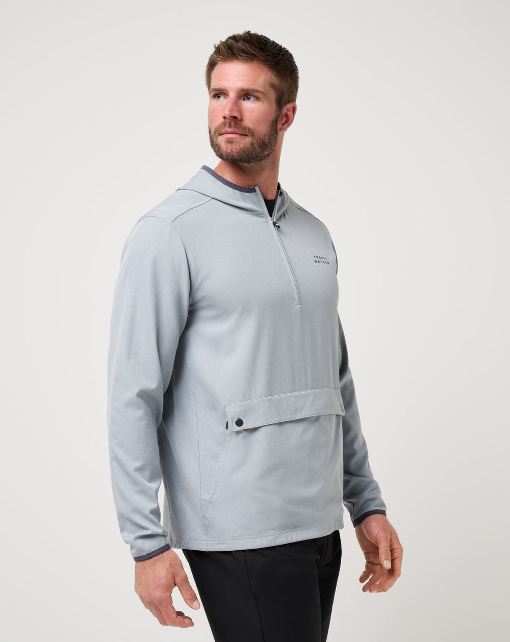 Out Of Pocket Hooded Quarter Zip - Travis Mathew