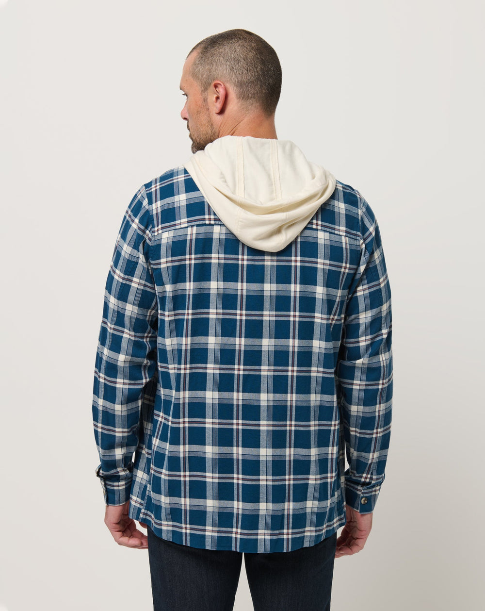 Cloud Flannel Hooded Button-Up - Travis Mathew