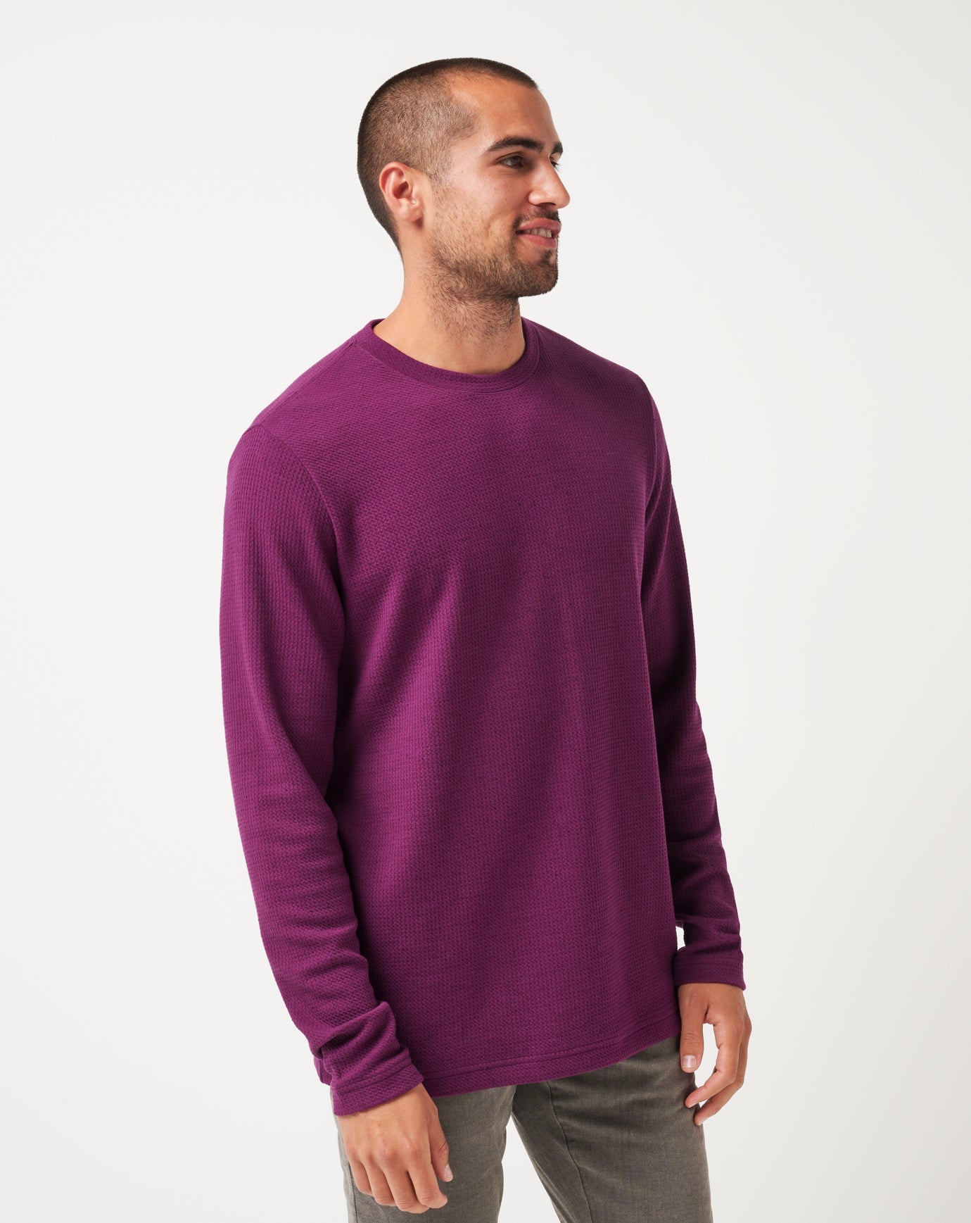 Burnley Cloud Waffle Crew - Travis Mathew