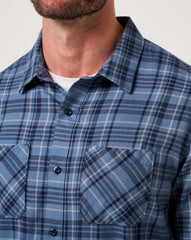 Cloud Flannel Plaid Button-Up - Travis Mathew