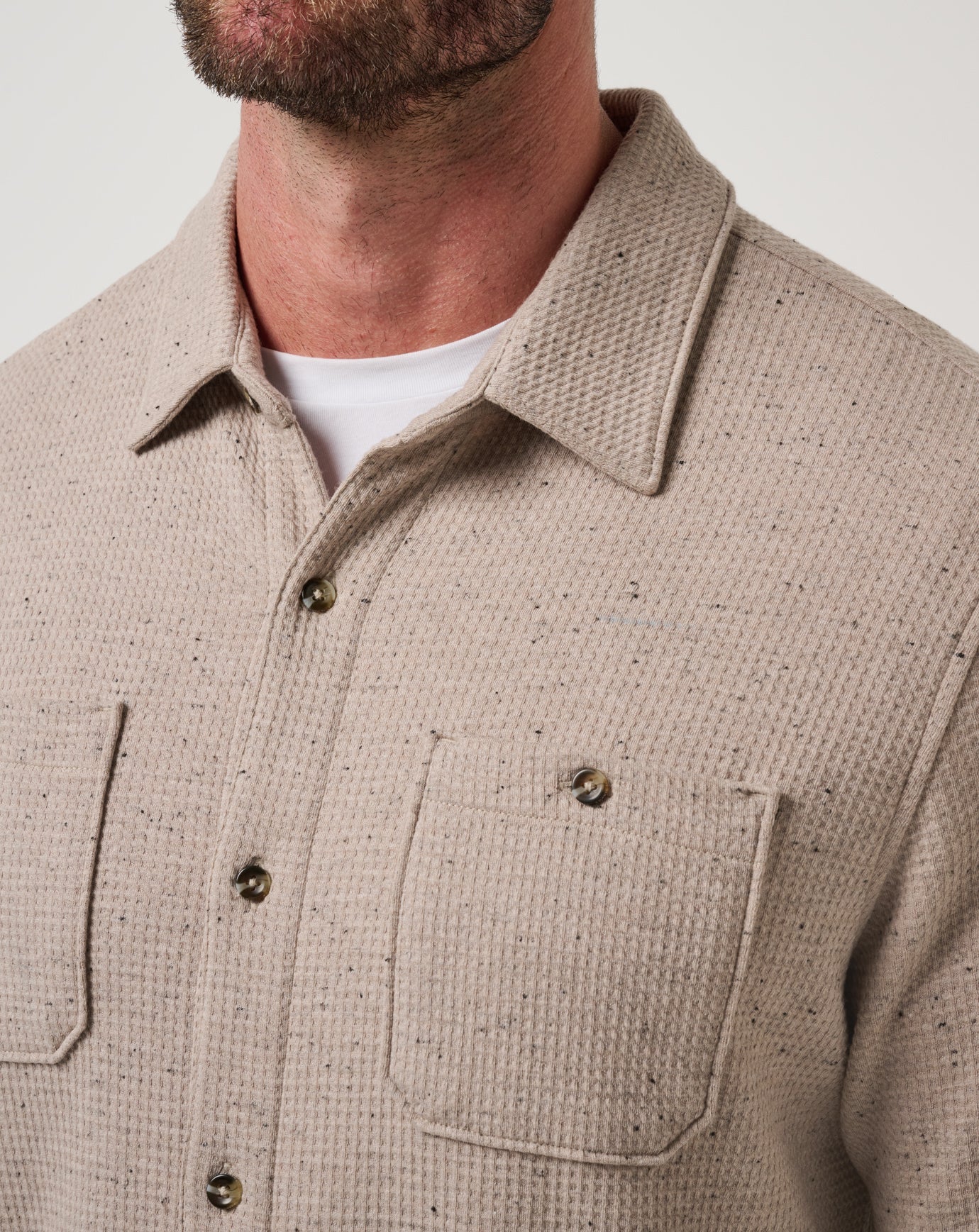 Cloud Waffle Shirt Jacket - Travis Mathew