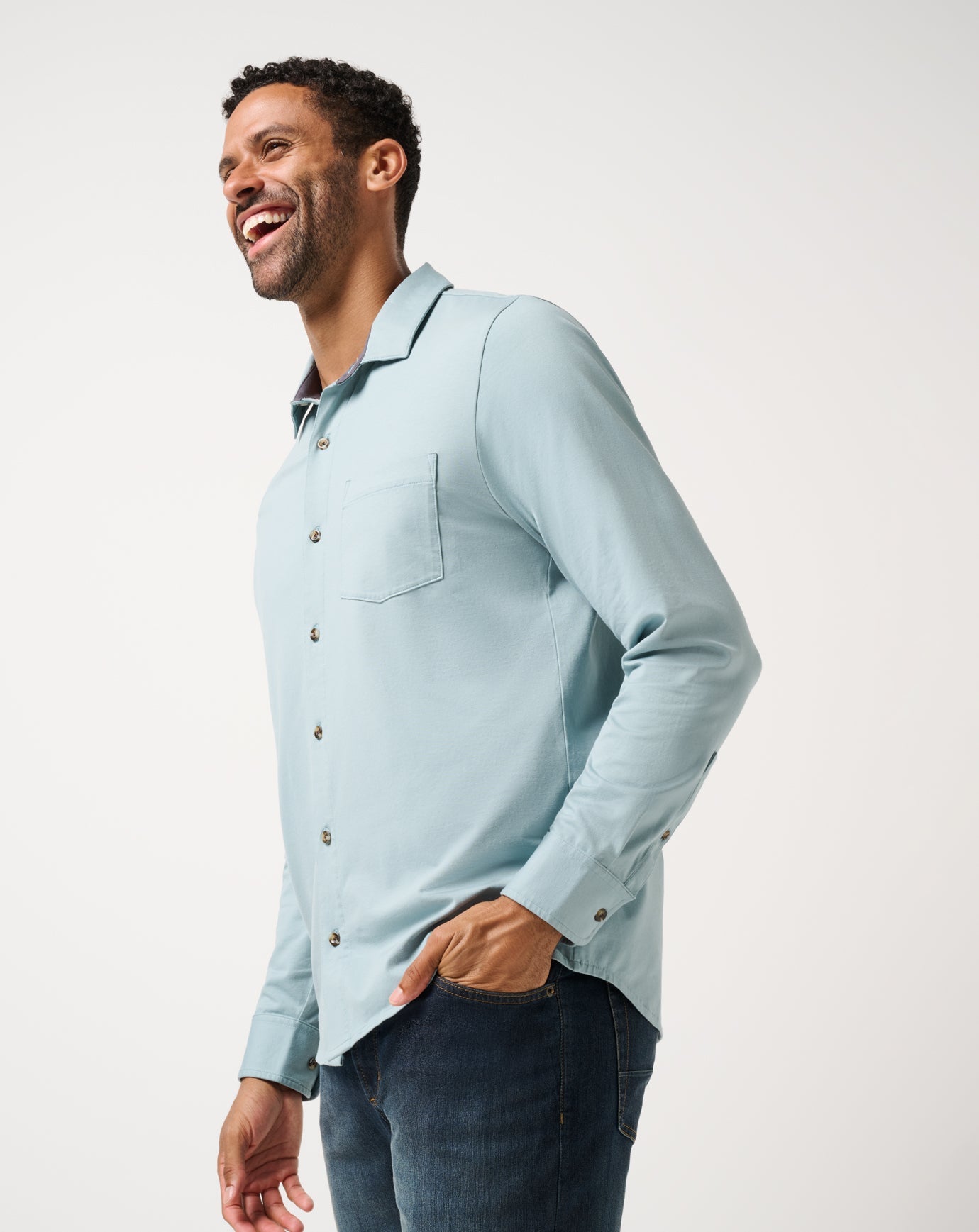 Comfortknit TM Social Club Button-Up - Travis Mathew