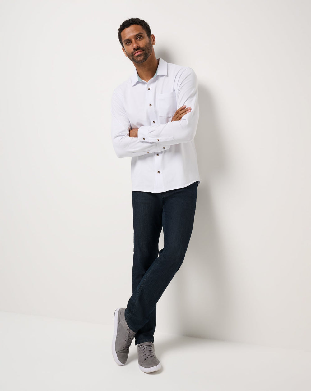 Comfortknit TM Social Club Button-Up - Travis Mathew