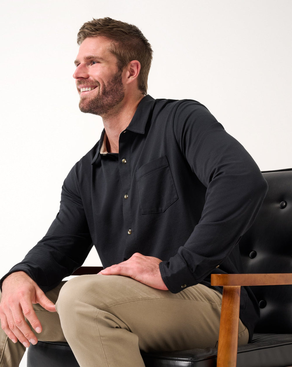 Comfortknit TM Social Club Button-Up - Travis Mathew