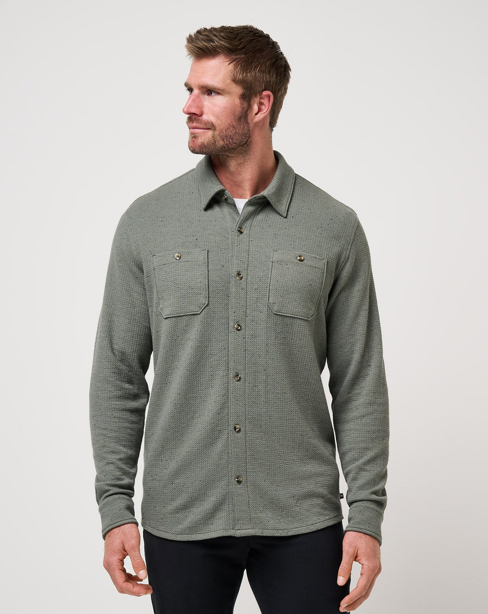 Cloud Waffle Shirt Jacket - Travis Mathew
