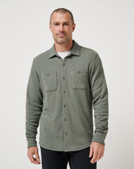 Cloud Waffle Shirt Jacket - Travis Mathew