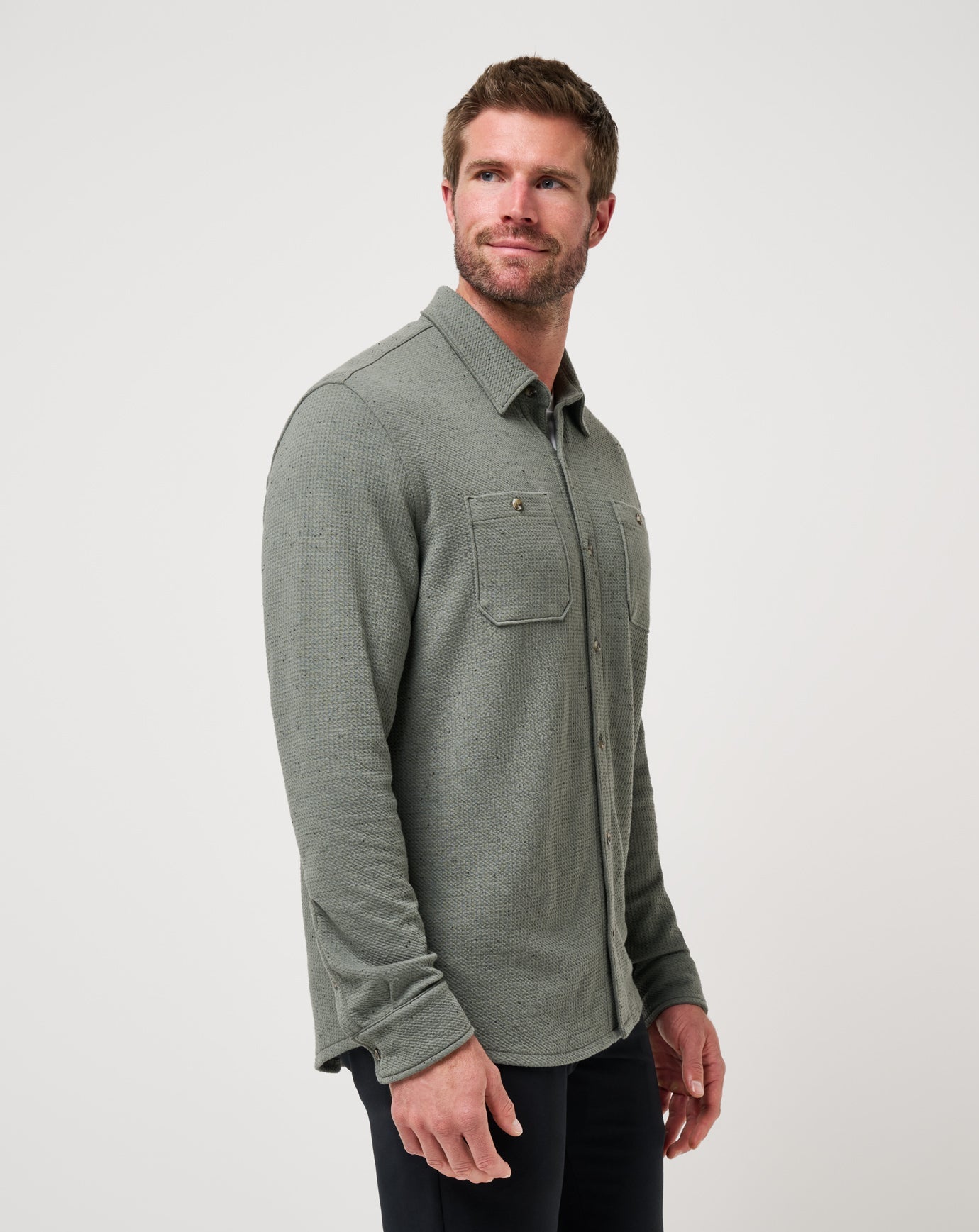 Cloud Waffle Shirt Jacket - Travis Mathew