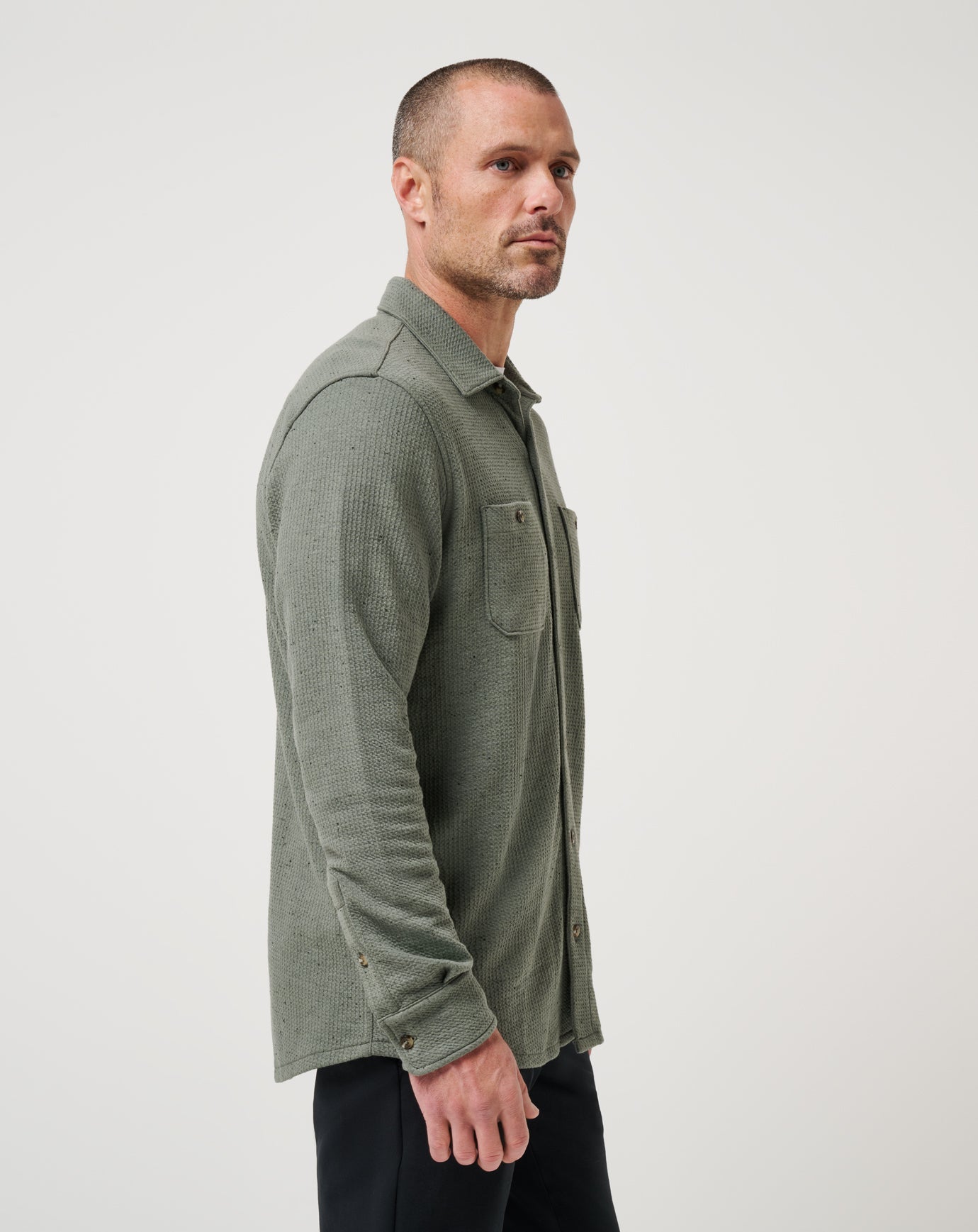 Cloud Waffle Shirt Jacket - Travis Mathew