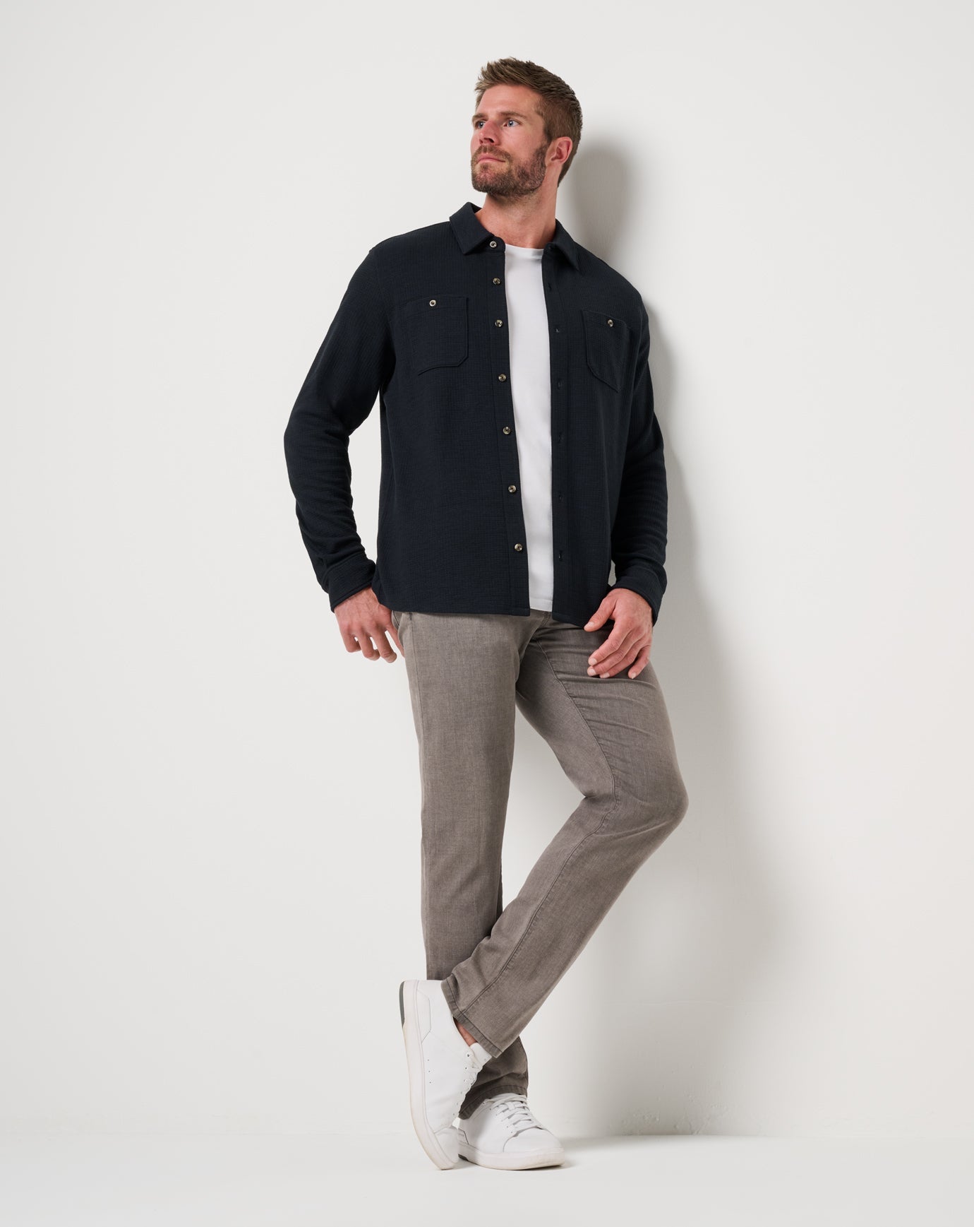 Cloud Waffle Shirt Jacket - Travis Mathew