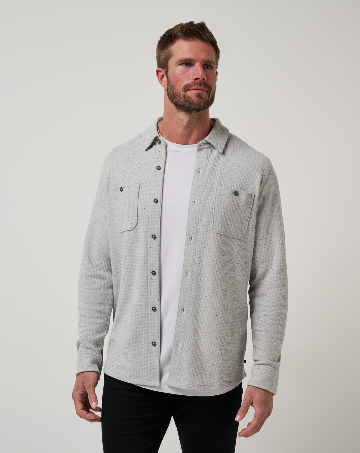 Cloud Waffle Shirt Jacket - Travis Mathew