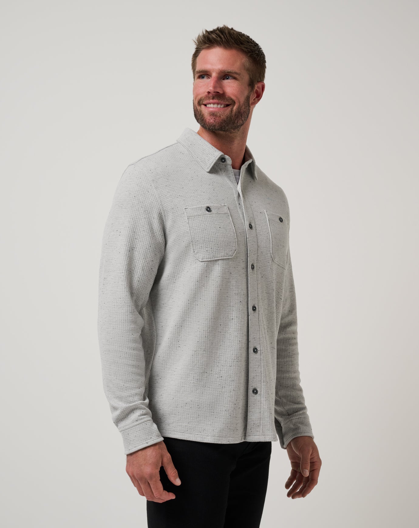 Cloud Waffle Shirt Jacket - Travis Mathew